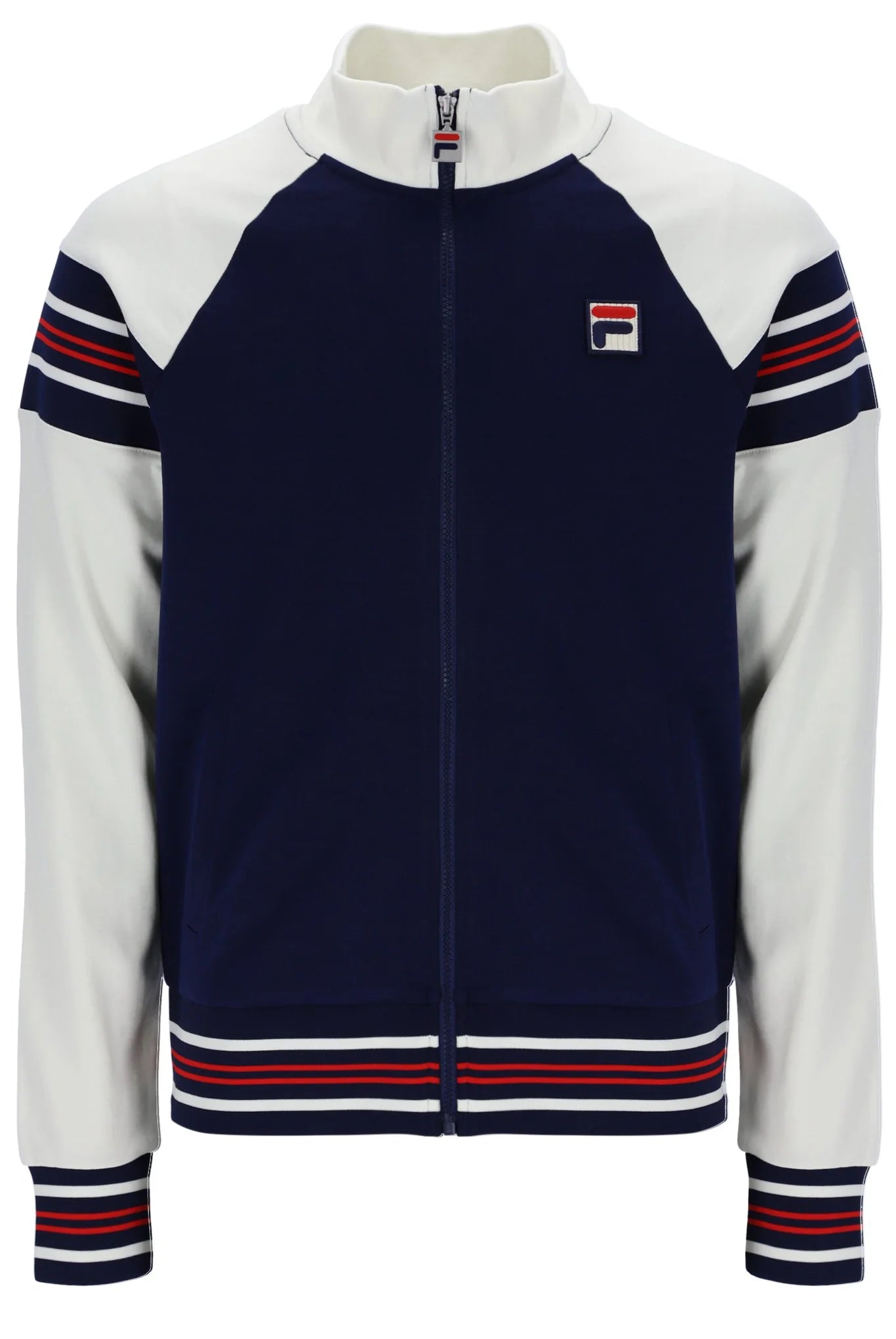 Limited Time Offer Fila Vintage Men's Ferarra Track Top Gardenia
