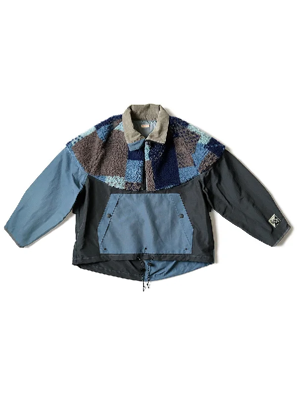 Weekend Sale: Don't Miss Out Kapital 60/40Cloth x TUGIHAGI Fleece HUTTE Anorak - Navy