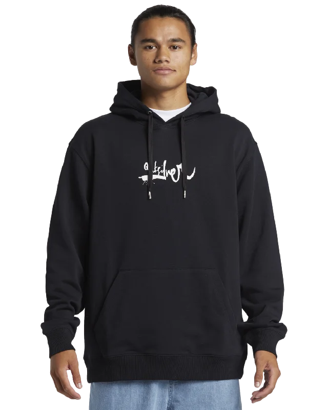 Overstock DNA Impaired Logo Hoodie in Black