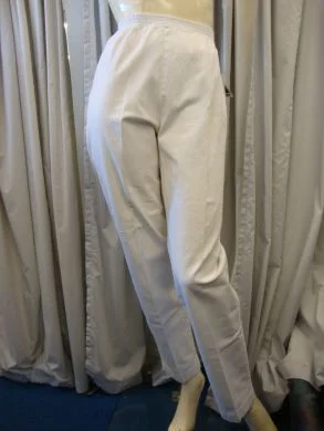 Weekend Offers That Delight Cafe White Stretch Cotton Drill Pull on Pants