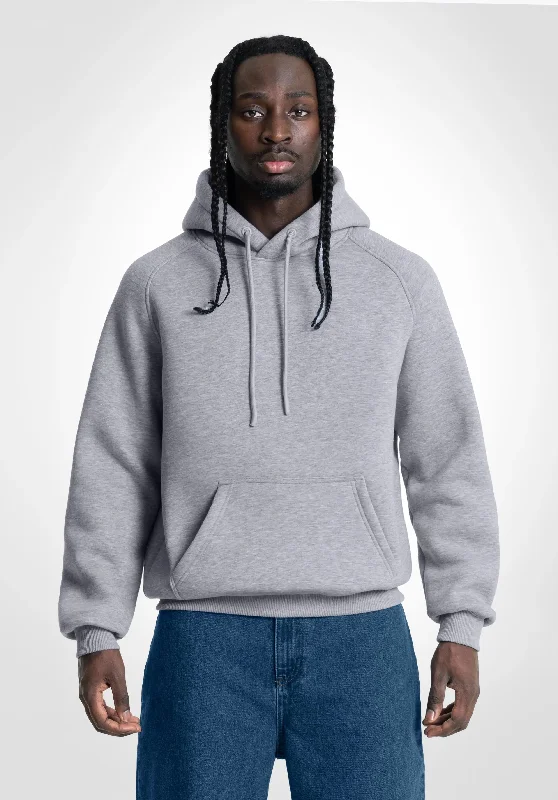 Crazy Deals Boxy Raglan Hoodie - Melange Grey