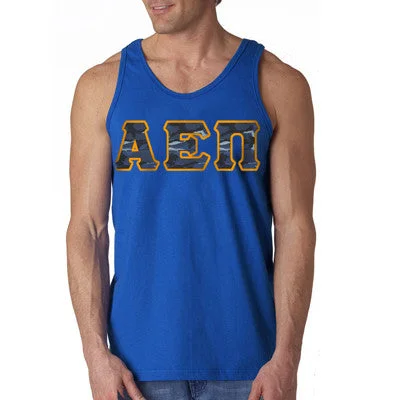 Flash Sale Fraternity Twill Letter Tank - G220 - TWILL