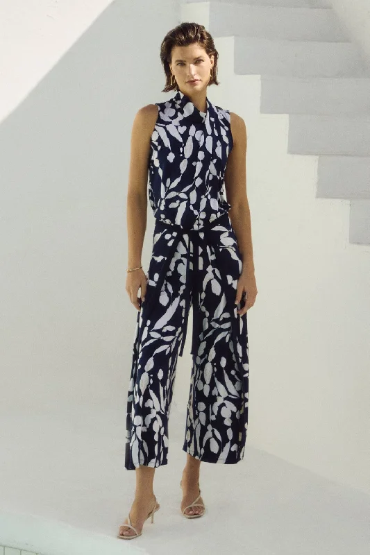 Weekend Specials to Snag Joseph Ribkoff Pant 251252 Midnight-Blue/Beige