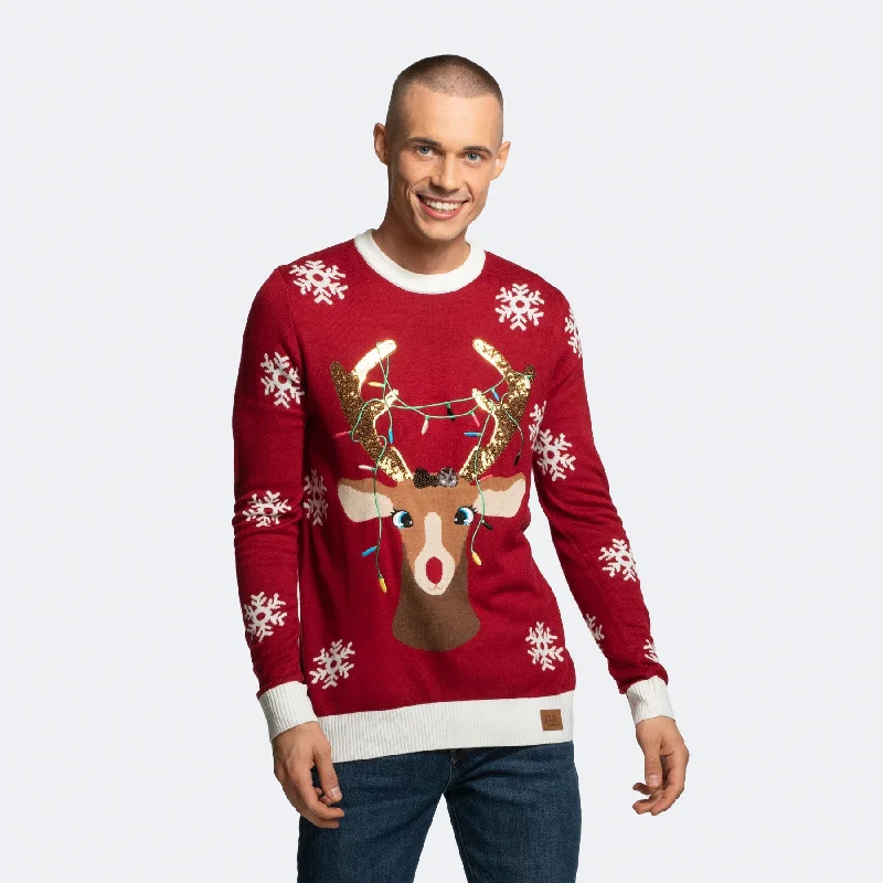 Weekend Savings Galore Süßer Rentier Weihnachtspullover Herren