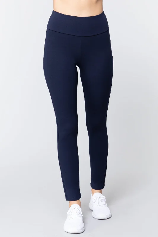 Half Price Waist Band Long Ponte Pants