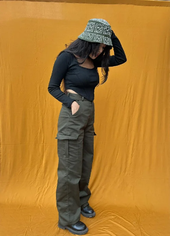 Major Deal Athena Khakhi green cargo pants