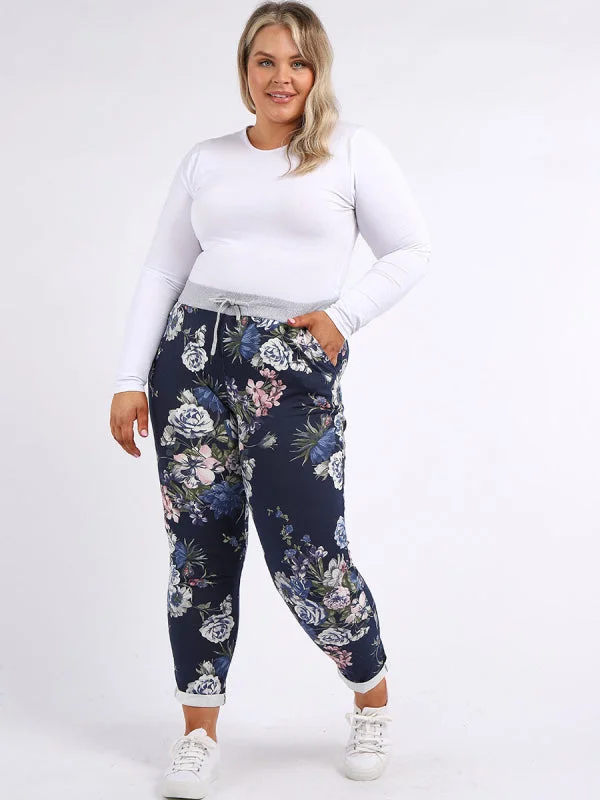 Weekend Special Floral Italian Jogger