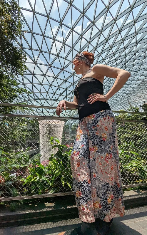 Weekend Discounts to Delight Palazzo Pants - Tropical Silk Collection - Sold Out!
