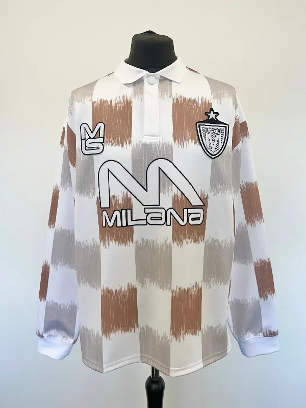 One-DAY Sale Taupe Brown Heavyweight Long Sleeve Sports Jersey.