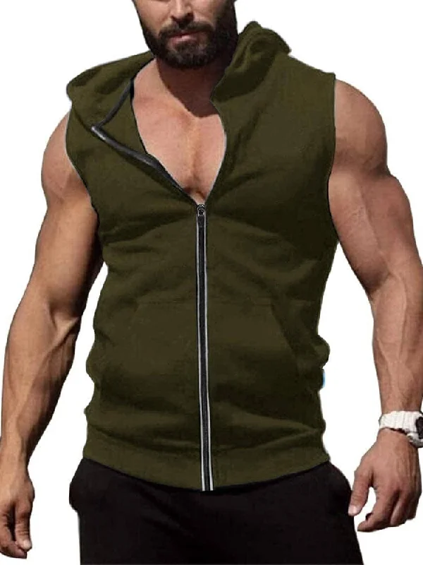 Final Sale Zip Up Workout Tank Tops (US Only)