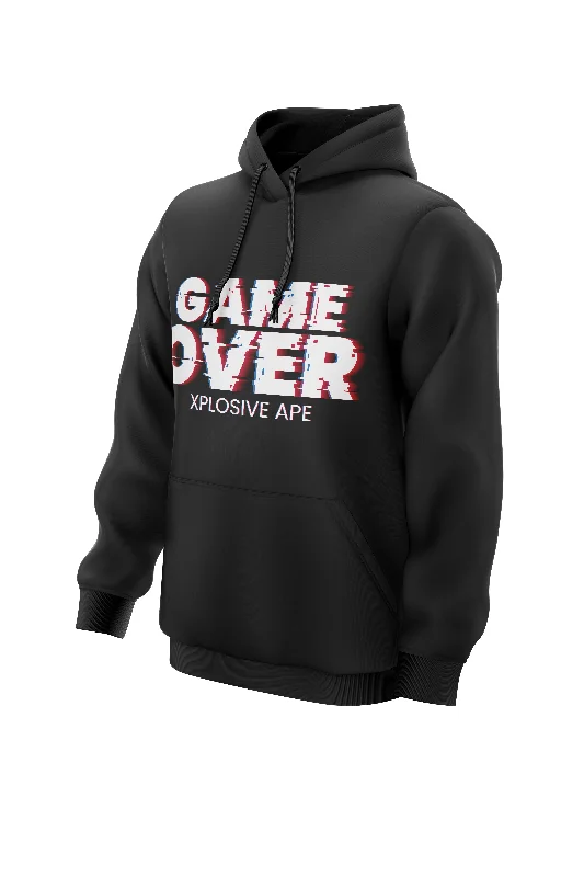 Price Reduction XAPE Game Over Hoodie - Black