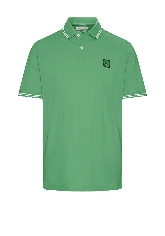 Closeout Bugatti Stripe Contrast Polo Shirt, Lime Green