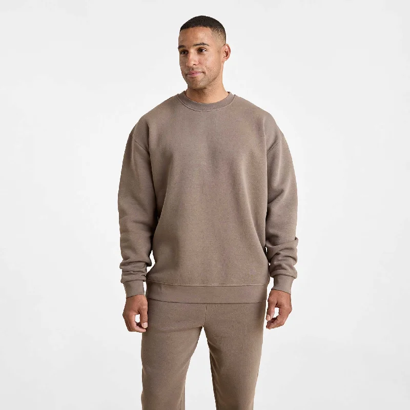 Price Drop Men's Classic Crewneck Sweatshirt | Mocha