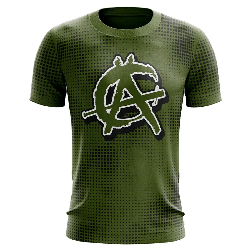 Shop the Weekend Away Anarchy Bat Company Short Sleeve Shirt - Dots (Green/Black)