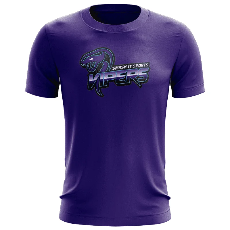Value Deals Vipers EVO-Tech Short Sleeve Shirt - Purple