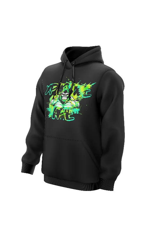 Price Reduction XAPE Splatter Graffiti V2 Hoodie - Black