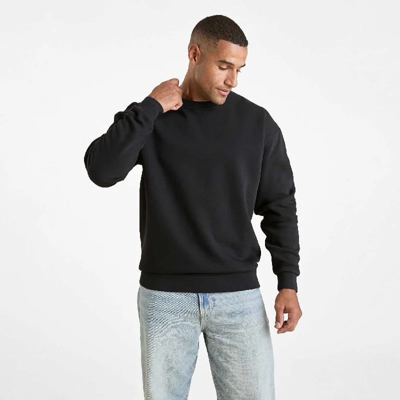 Limited Time Men's Classic Crewneck Sweatshirt | Black