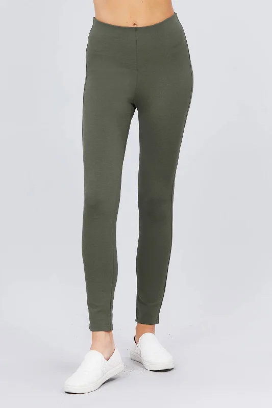 Year-End Clearance Waist Elastic Band Ponte Pants