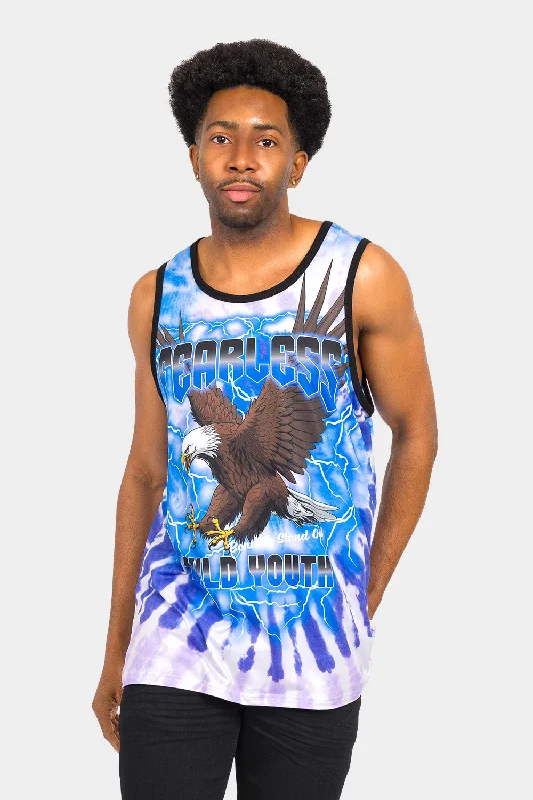 Great Bargains Fearless Eagle Tie Dye Tank Top