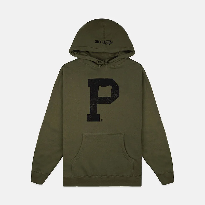 Don't Miss Soft-Blend "P" Hoodie - Olive