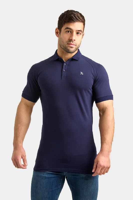 Last Chance Athletic Fit Polo Shirt in True Navy