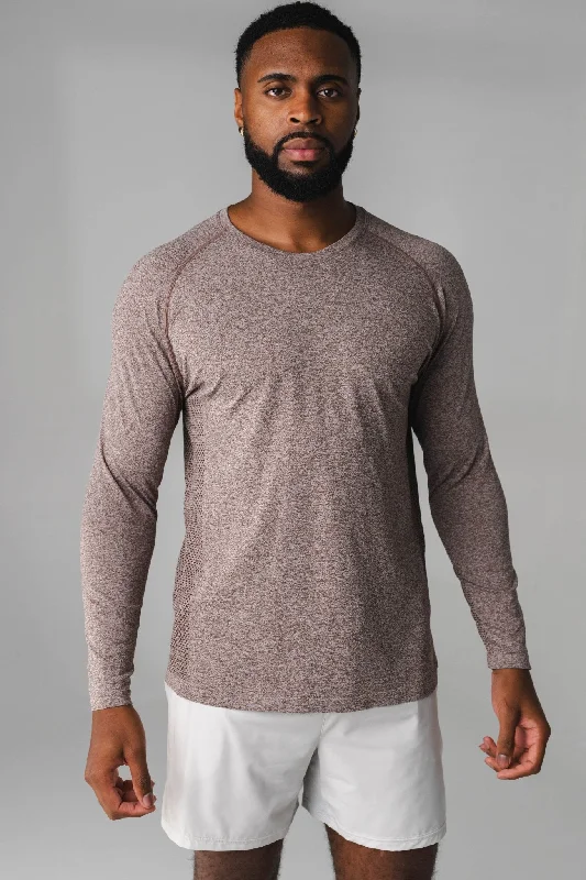 Special Buy Vitality Kinetic® Long Sleeve Tee - Cocoa Marl