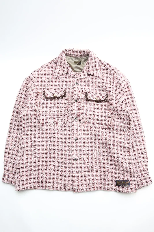 Final Offer Kapital - Fancy Tweed Board Shirt - PK DOUBLE CHECK PICTURE COLORWAY
