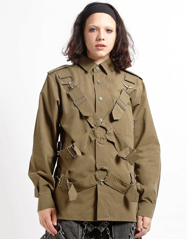 Quick Sale PARACHUTE SHIRT JACKET ARMY