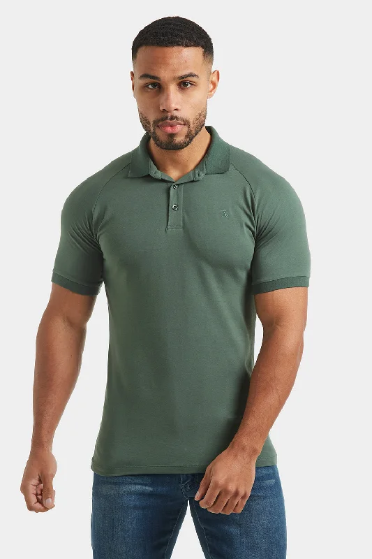 YEAR-End Sale Athletic Fit Polo Shirt in Dark Khaki
