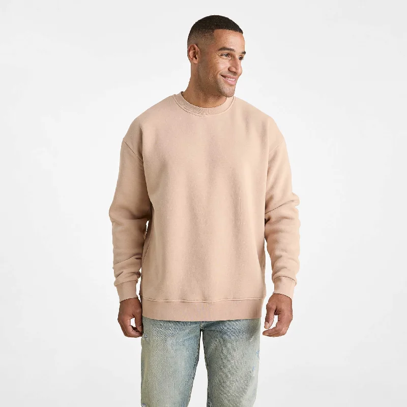Savings Event Men's Classic Crewneck Sweatshirt | Sand