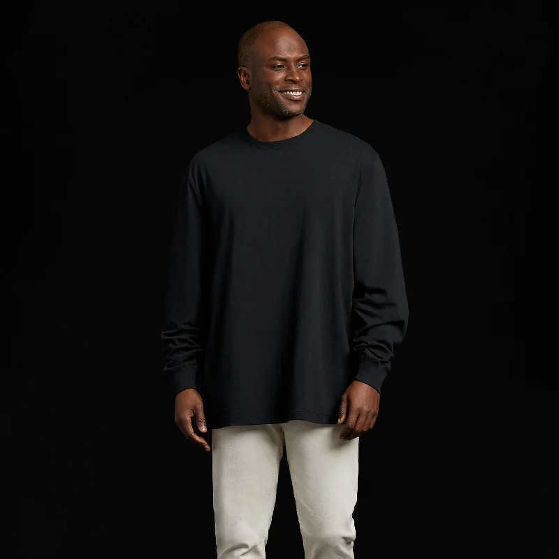 Unmissable Sale Long Sleeve Boxy Tee | Black