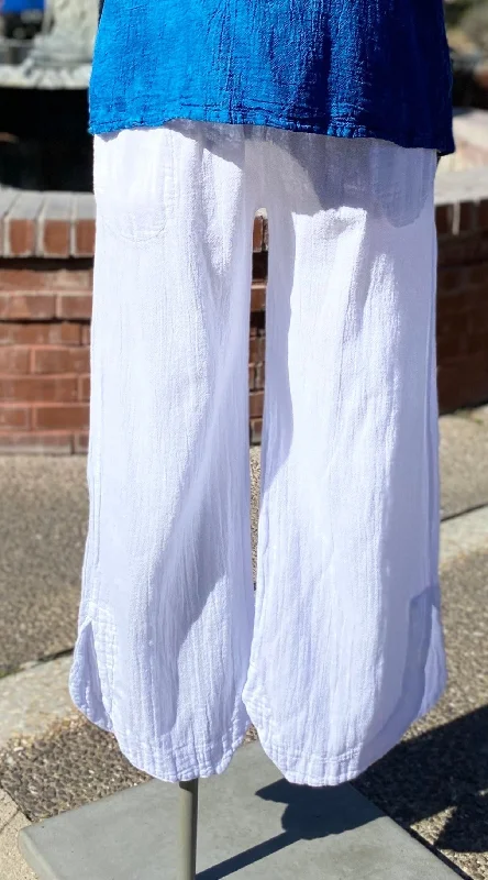 Steal Deal Deloris Pants 100% Cotton Gauze, With Pockets!