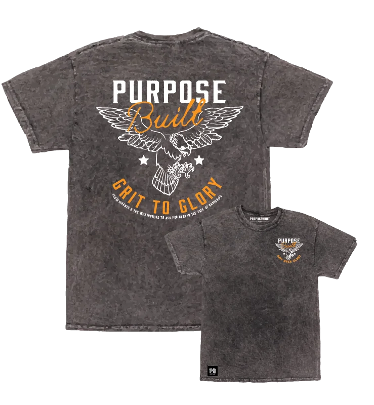 Weekend Bargains Galore Grit To Glory Tee, Mineral Grey