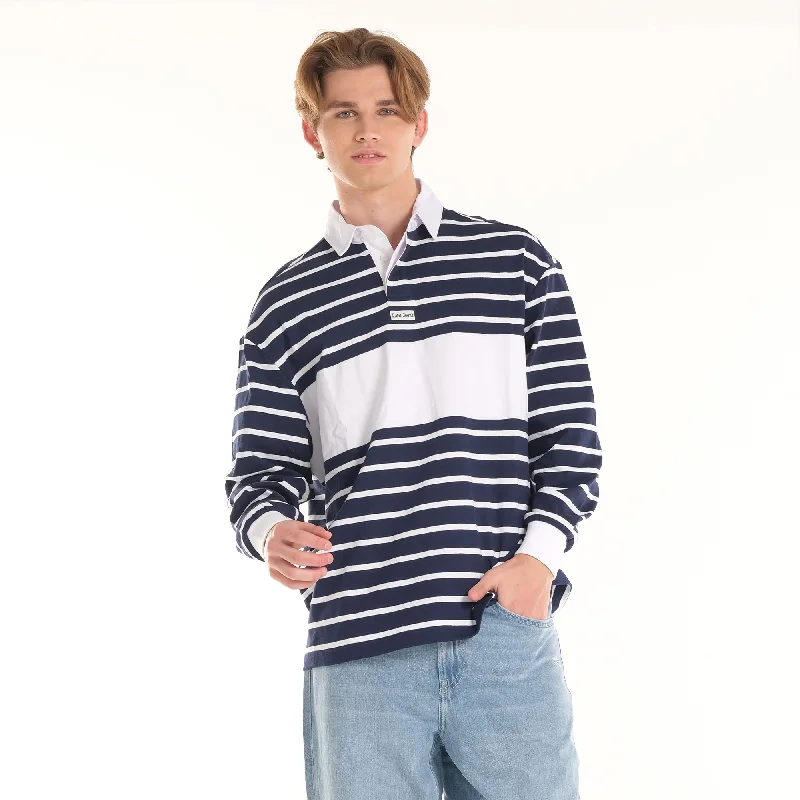 Flash Deal MENS POLO SWEATSHIRT IN NAVY