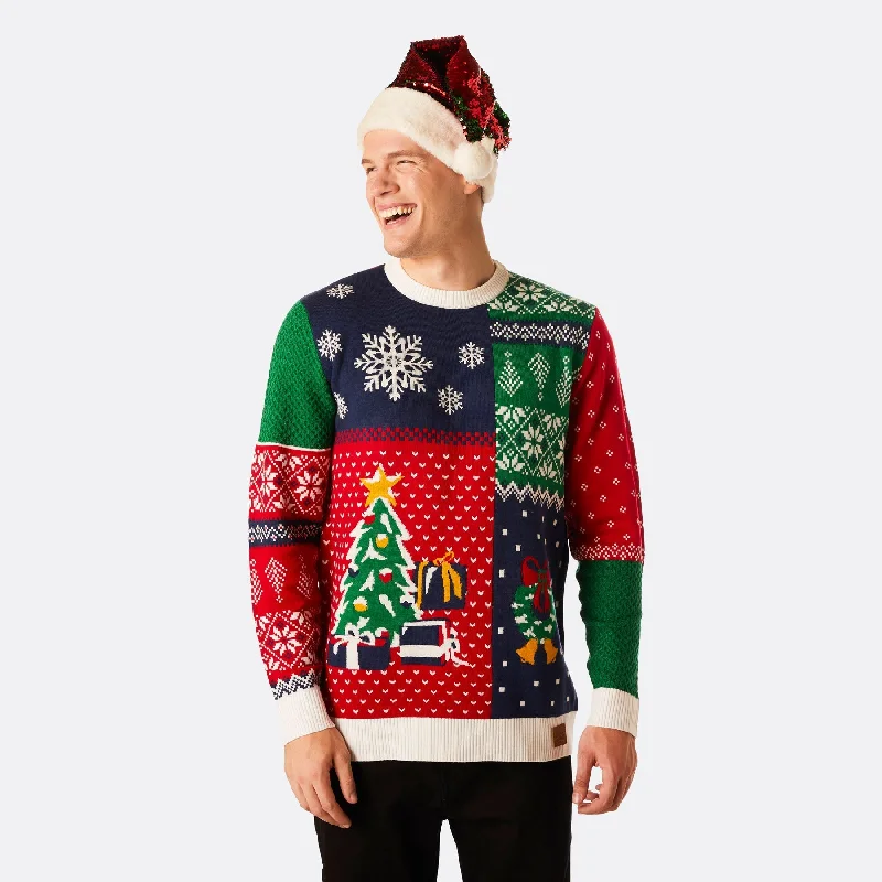 Weekend Savings Sensation Retro Weihnachtspullover Herren