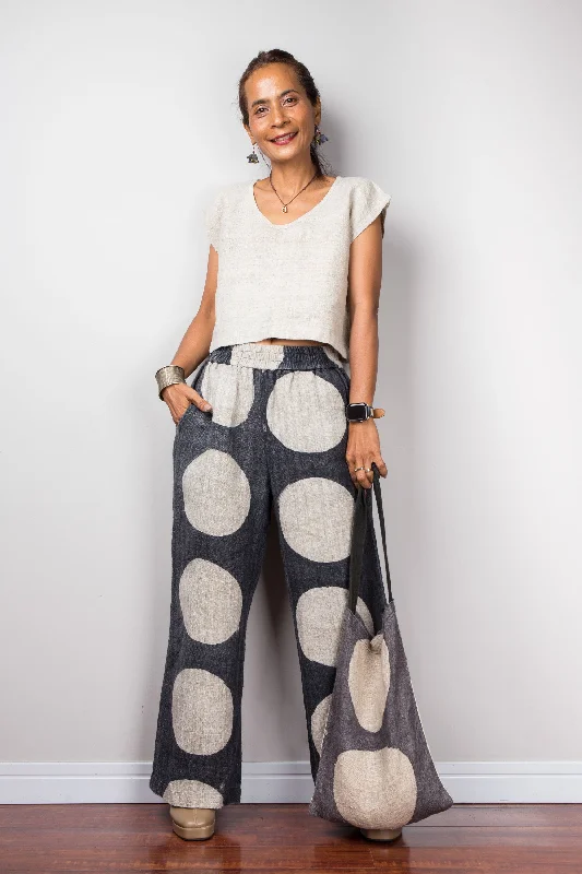 Time-Sensitive Polka dot trousers