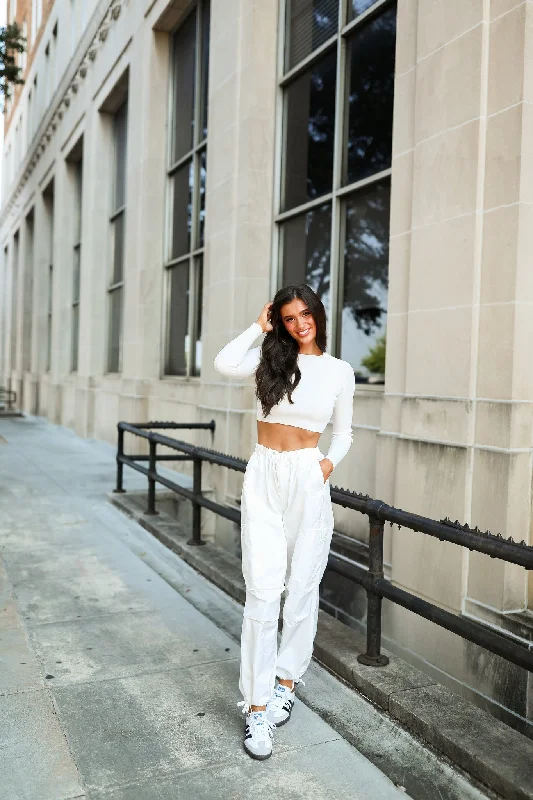 Stock Clearance Lucky You Pant - White