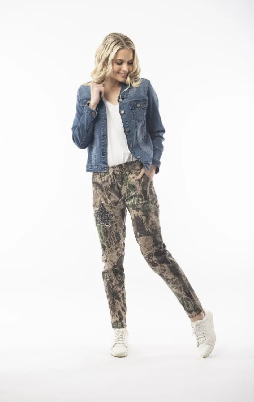 Weekend Discounts to Enjoy Orientique Funky Stretch Cotton Pants