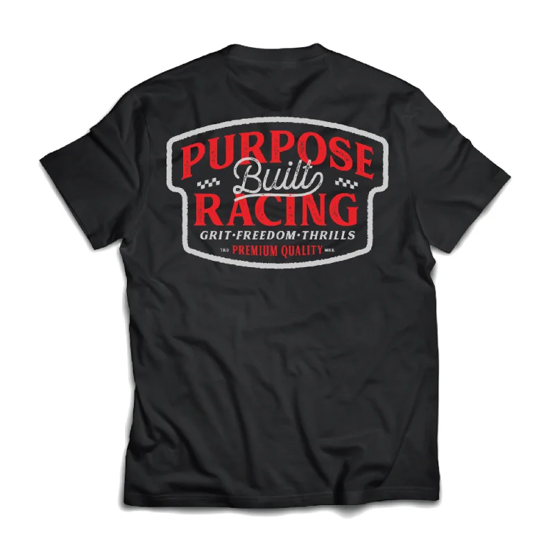 Weekend Shopping Made Better Grit, Freedom & Thrills Tee, Black