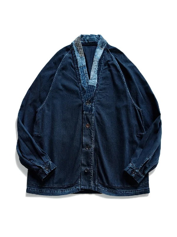 Weekend Savings Extravaganza Kapital 8ozIDG Denim TIGER JUDDBHAN Shirt (NORAGI Remake) - Indigo