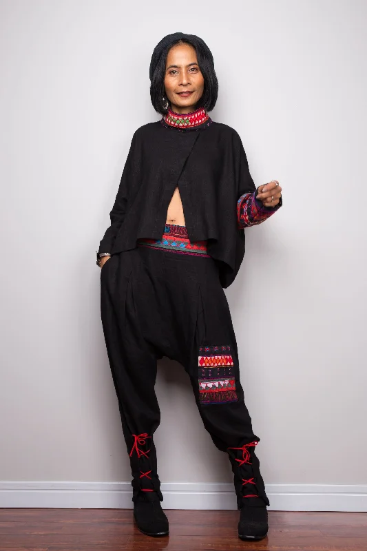 Weekend Offers That Amaze Matching outfit, Hill tribe pants and matching pullover poncho top Weekend Offers That Amaze Matching outfit, Hill tribe pants and matching pullover poncho top