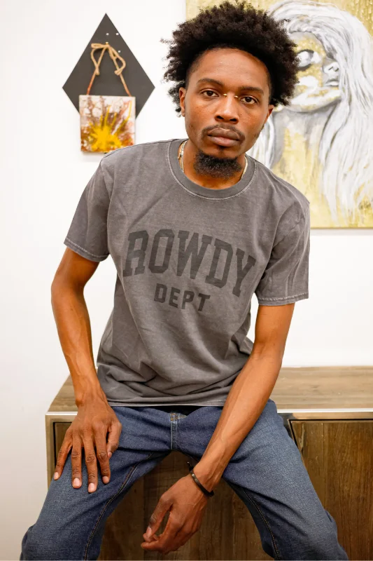 Exclusive Offer Rowdy Dept Tee - Charcoal
