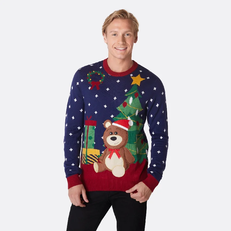 Weekend Bargains Await You Teddybär Weihnachtspullover Herren