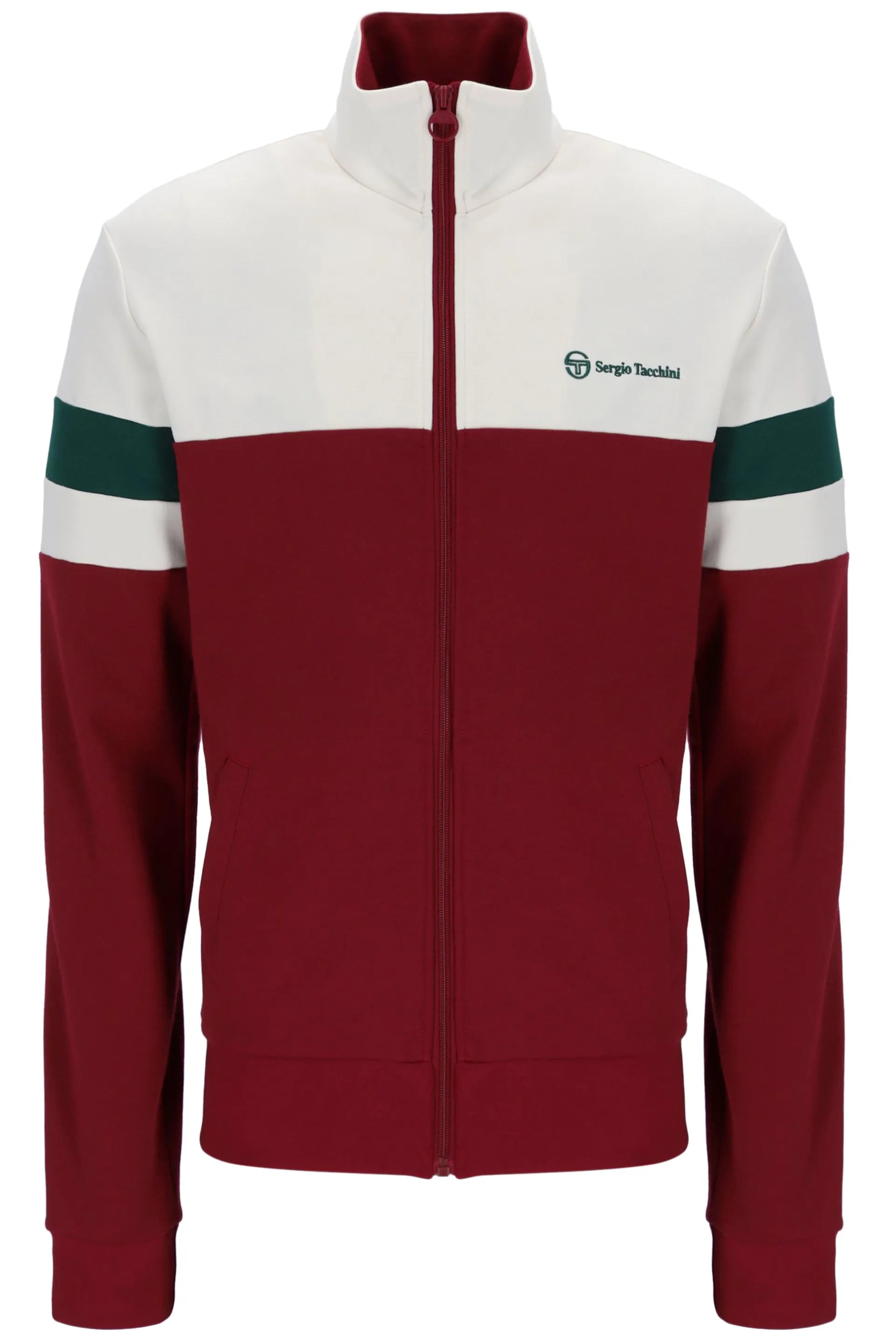 Hurry In Sergio Tacchini Men's Jonnie Track Top Sundried Tomato Red