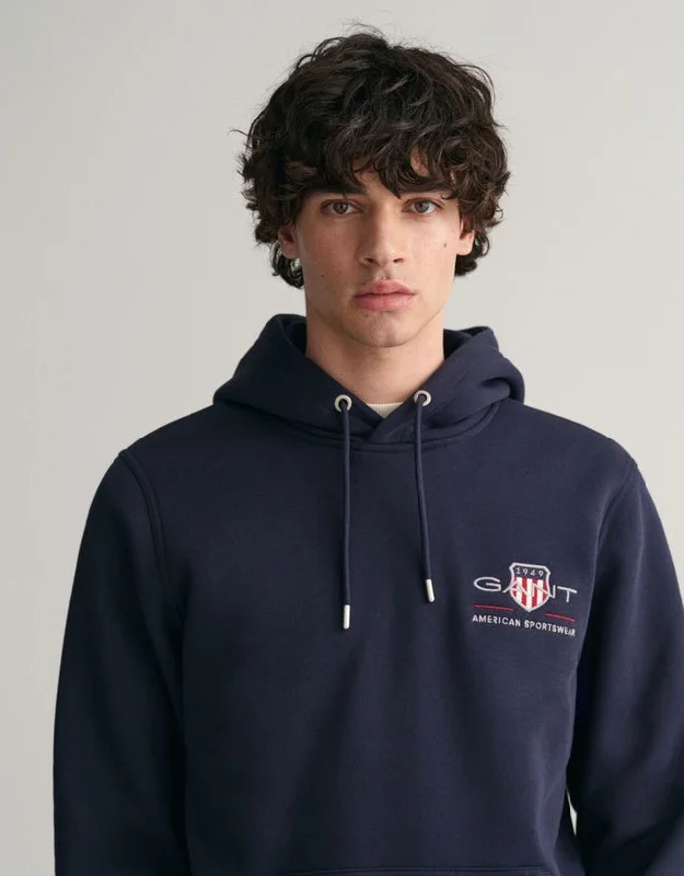 Best Bargains Archive Shield Hoodie - Evening Blue