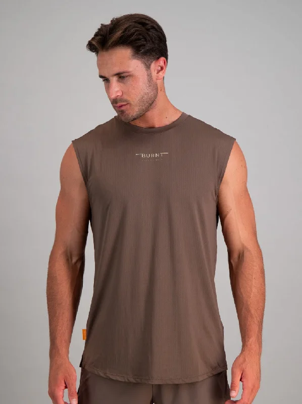 Closeout Deal LA Muscle Tank - Brown