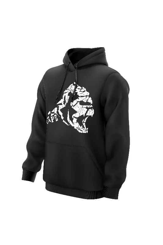 Stock Up and Save XAPE Cracked Earth Hoodie - Black