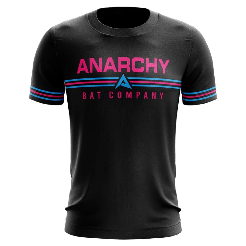 Weekend Specials Just for You Anarchy Bat Company Short Sleeve Shirt - Retro (Black/Pink/Carolina)