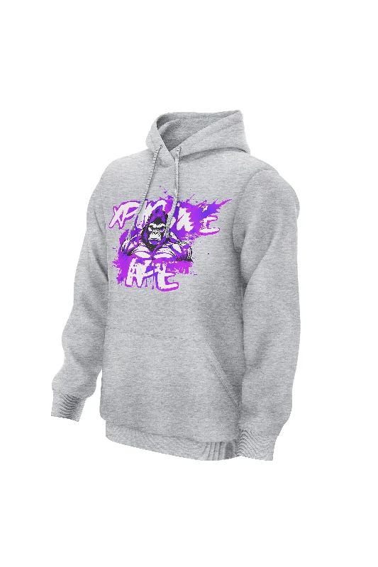 Markdowns XAPE Splatter Graffiti V1 Hoodie - Grey
