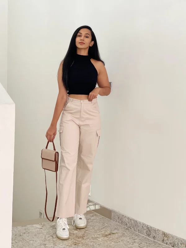 Take Action Athena  nude beige cargo pants